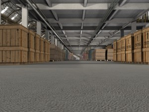 huge warehouse 3D-Modell
