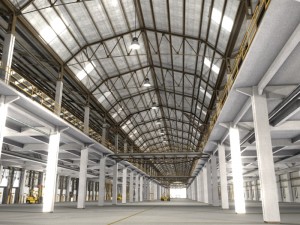 huge warehouse 3D-Modell