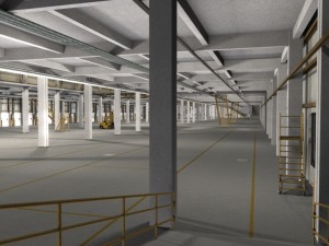 huge warehouse 3D-Modell