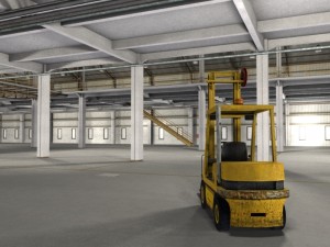 huge warehouse 3D-Modell