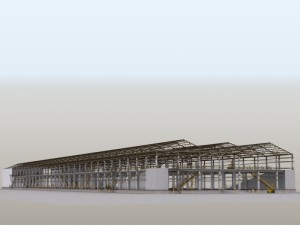 huge warehouse 3D-Modell