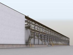 huge warehouse 3D-Modell