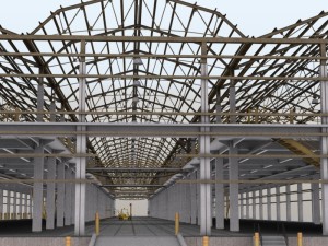 huge warehouse 3D-Modell