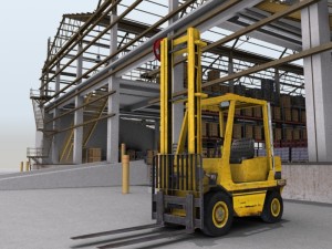 huge warehouse 3D-Modell