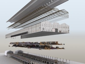 huge warehouse 3D-Modell