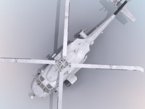 Sh60 seahawk military helicopter 3D Model