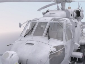 Sh60 seahawk military helicopter 3D Model