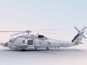Sh60 seahawk military helicopter 3D Model