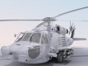 Sh60 seahawk military helicopter 3D Model