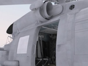 Sh60 seahawk military helicopter 3D Model