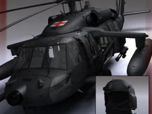 Helic&oacute;ptero militar Battlehawk Modelo 3D