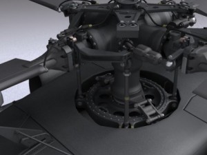 Battlehawk military helicopter 3D Model