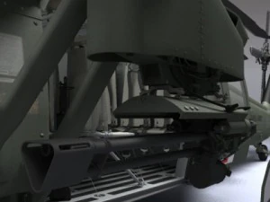 Battlehawk military helicopter 3D Model