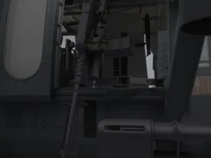 Battlehawk military helicopter 3D Model