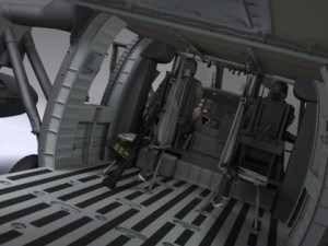 Battlehawk military helicopter 3D Model