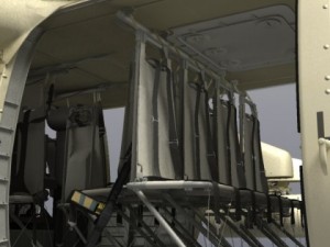 Battlehawk military helicopter 3D Model