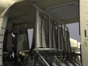 Battlehawk military helicopter 3D Model
