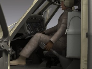 Battlehawk military helicopter 3D Model