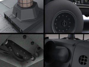 Battlehawk military helicopter 3D Model