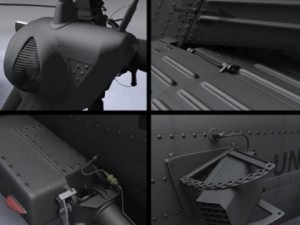 Battlehawk military helicopter 3D Model