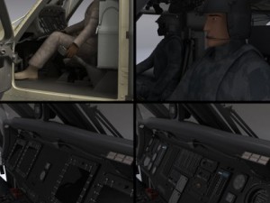 Battlehawk military helicopter 3D Model
