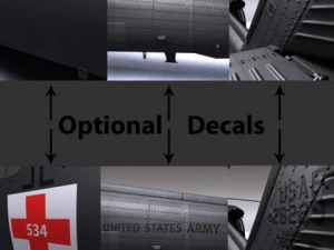 Battlehawk military helicopter 3D Model