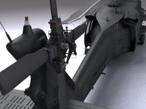 Uh 60 blackhawk military helicopter 3D Model