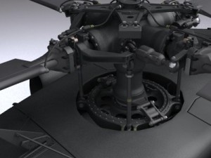 Uh 60 blackhawk military helicopter 3D Model