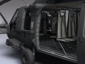 Uh 60 blackhawk military helicopter 3D Model