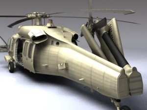 Uh 60 blackhawk military helicopter 3D Model