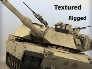 m1a1 abrams tank 3D मॉडल