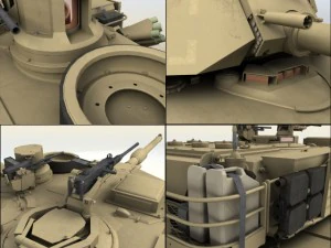 m1a1 abrams tank 3D Model