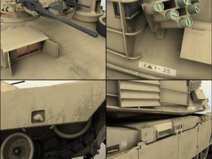 m1a1 abrams tank 3D Модель