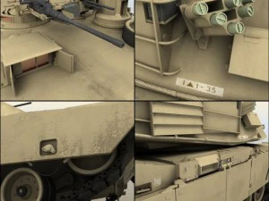 m1a1 abrams tank 3D Model