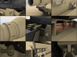 m1a1 abrams tank 3D Модель