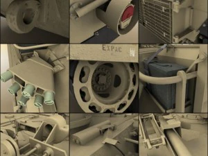 m1a1 abrams tank 3D Model