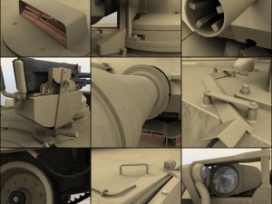 m1a1 abrams tank 3D Модель