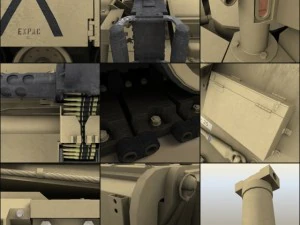 m1a1 abrams tank 3D Model