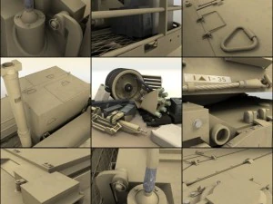 m1a1 abrams tank 3D Model