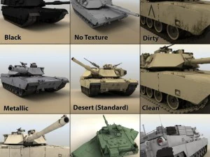 m1a1 abrams tank 3D Model