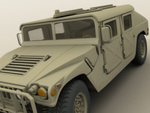 hmmwv military humvee 3D Model