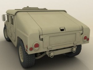 hmmwv military humvee Modelo 3D