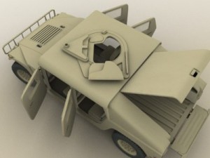 hmmwv military humvee Modelo 3D