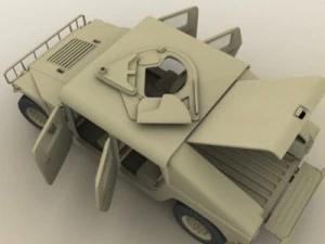hmmwv military humvee 3D Model