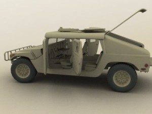 hmmwv military humvee Modelo 3D