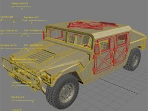 hmmwv military humvee 3D Model