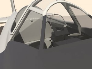 fiat cr42 falco fighter biplane 3D Model