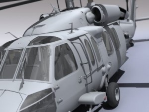 Uh60 blackhawk navy helicopter Modello 3D