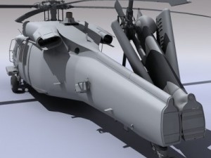 Uh60 blackhawk navy helicopter 3D Model