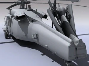Uh60 blackhawk navy helicopter 3D Model